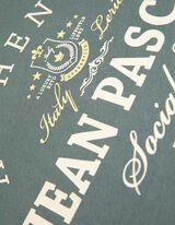 Majica kratek rokav - Napis - svetlo modra